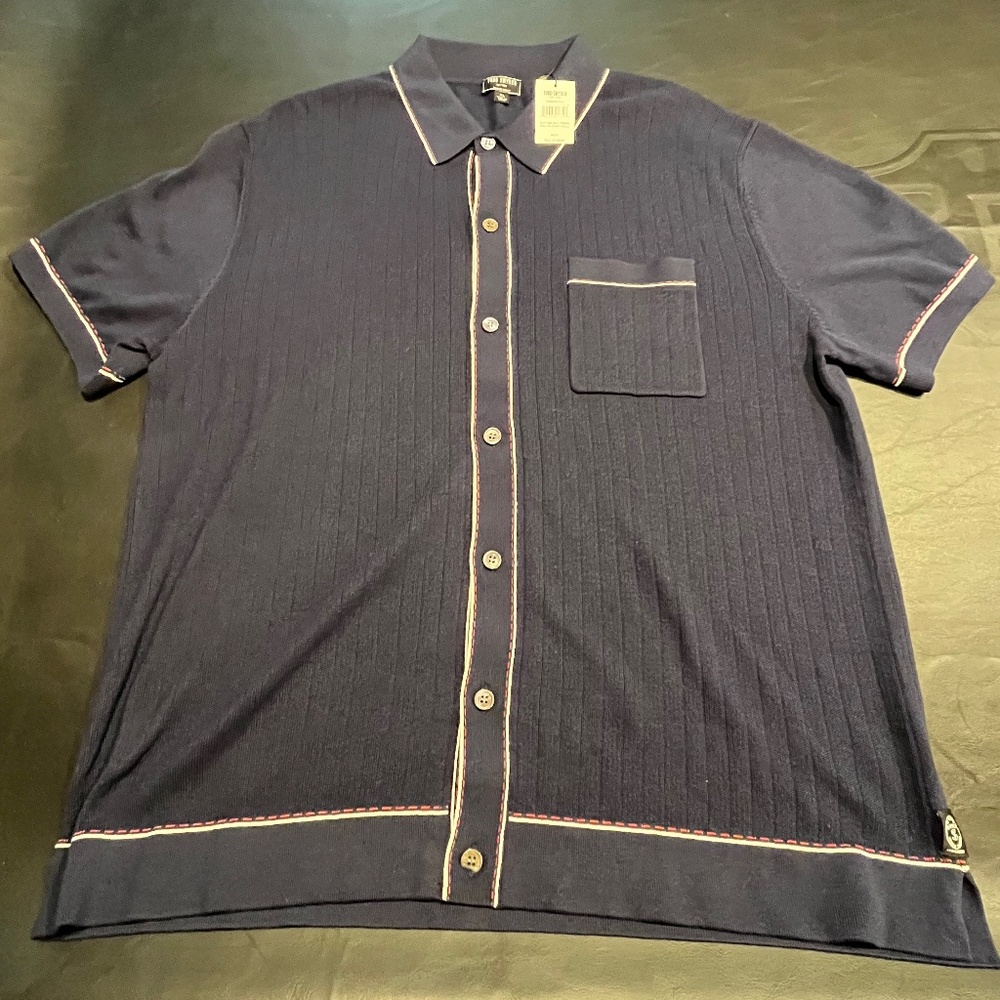 Todd Snyder Riviera Cotton Silk Tipped Full Placket Polo